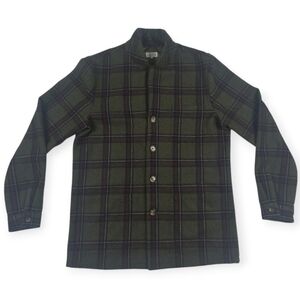 Quaker Marine Supply Wool Blend Plaid Loafer Jacket Men's Small Multicolor